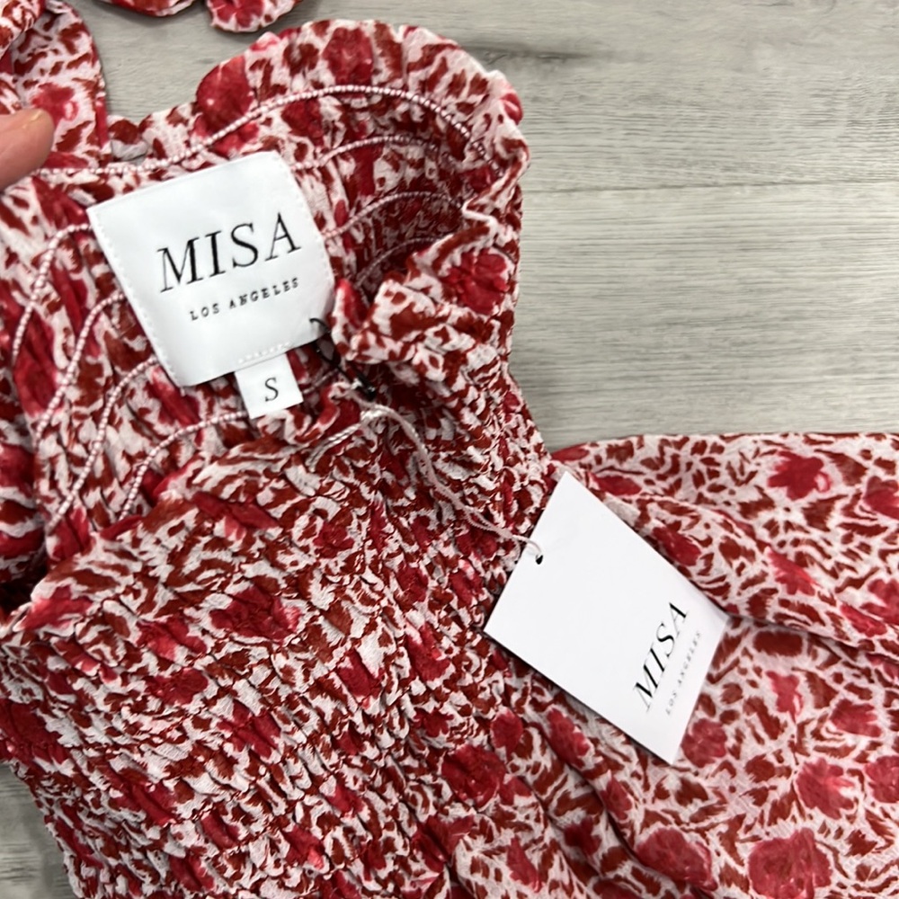MISA Los Angeles Set top and skirt set floral - Picture 4 of 6
